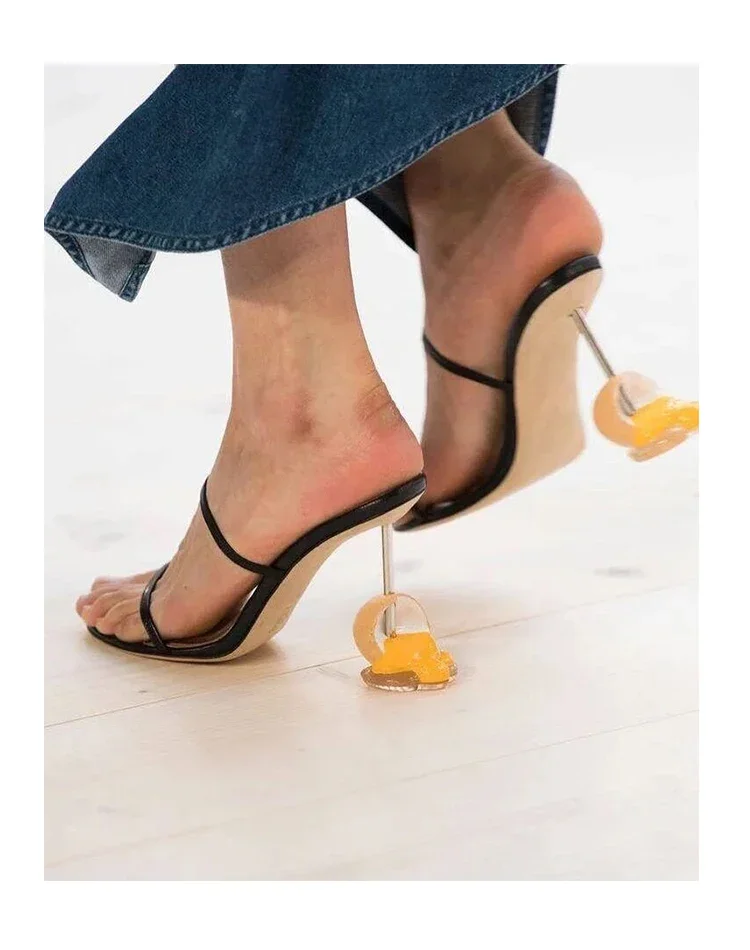 ฤดูร้อน Strappy รองเท้าแตะเปิด - Sandal Strappy Heeled บทวิจารณ์และราคา