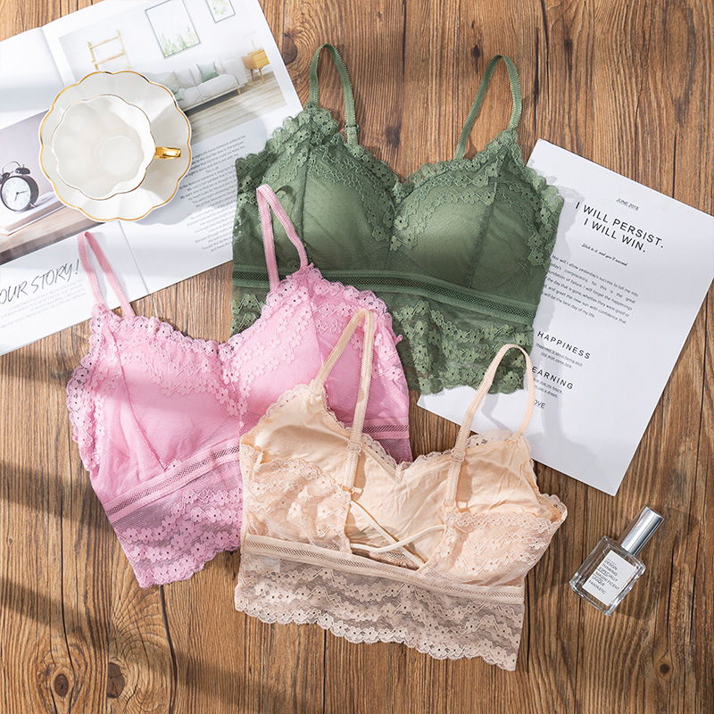 3D ชุดชั้นในลูกไม้สุดเซ็กซี่บร - Bralette Triangle Set บทวิจารณ์และราคา